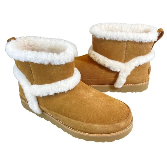 New UGG Classic Mini Spill Seam Boots Women's 10 No Box MSRP$180 - Picture 1 of 14